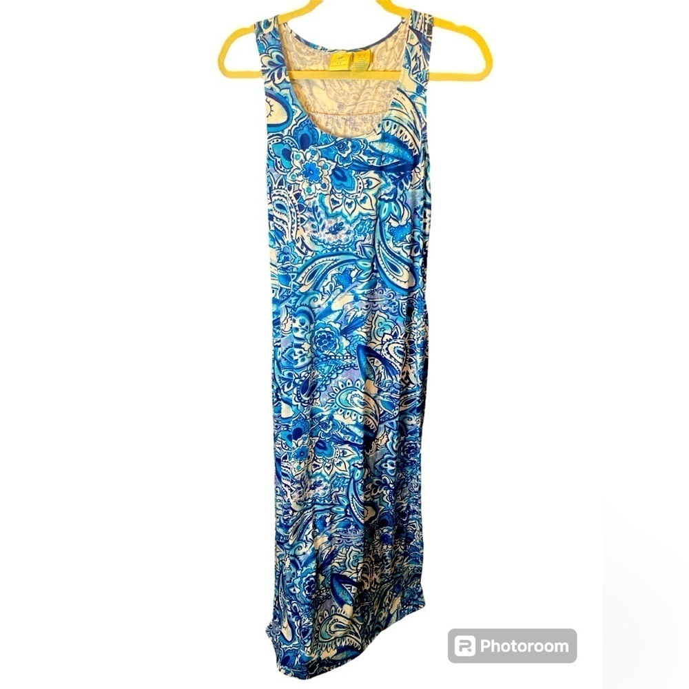 Ladies sleeveless maxi sundress by Caribbean Joe size M